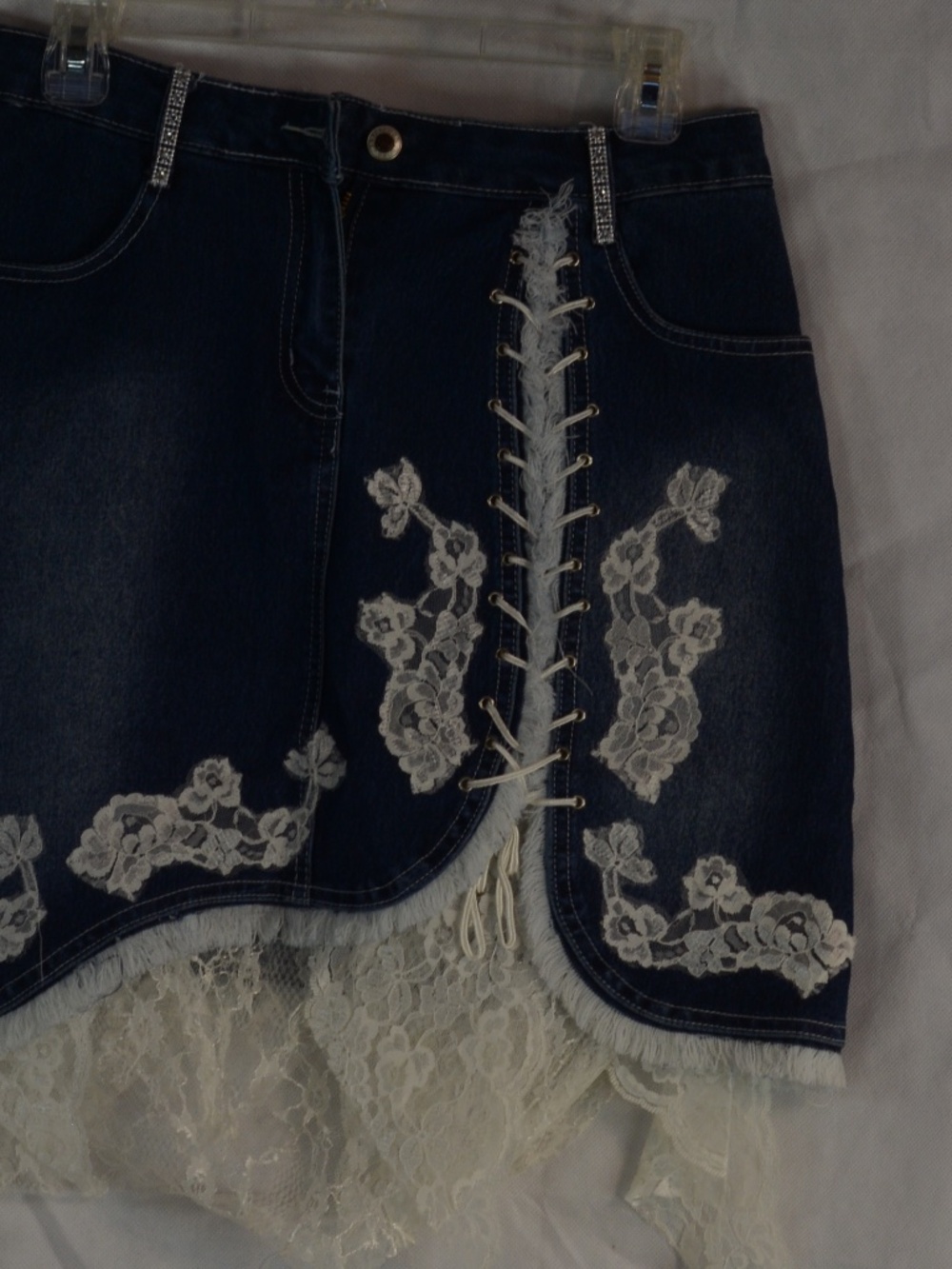 Polo Blue Jean Lace Skirt SZ L